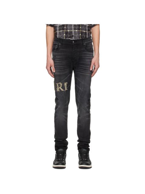 AMIRI Black Baroque Jeans
