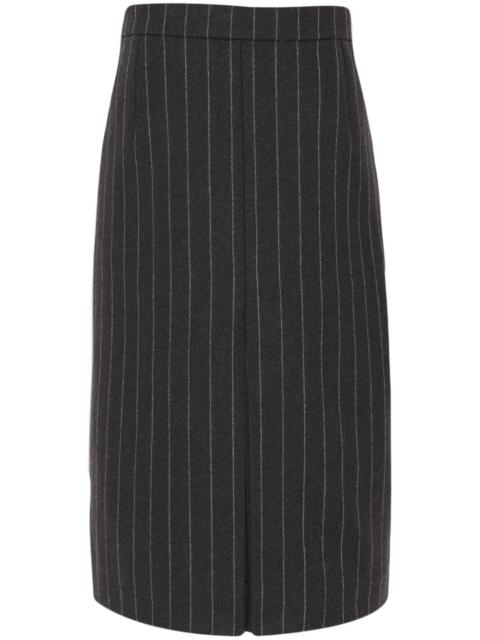 SAINT LAURENT pinstriped pencil skirt