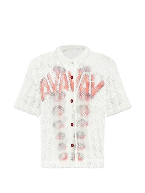 AVAVAV mesh button shirt