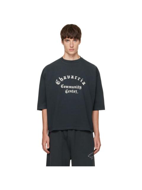 WILLY CHAVARRIA Black 'Community Center' Buffalo T-shirt