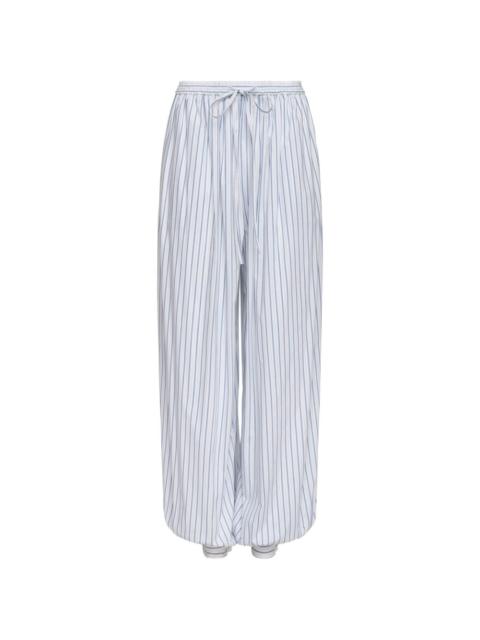 Cinq à Sept stripe verne trousers