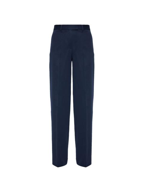 パンツ THE ATTICO White Satin Jagger Pant Extra High-Rise Tuxedo Luxe Stretch Trouser | White House