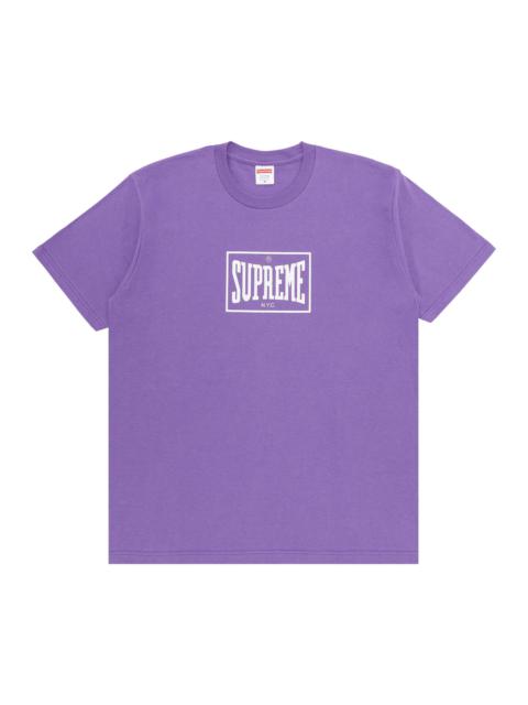 Supreme Supreme Warm Up Tee 'Heather Grey' | goat | REVERSIBLE