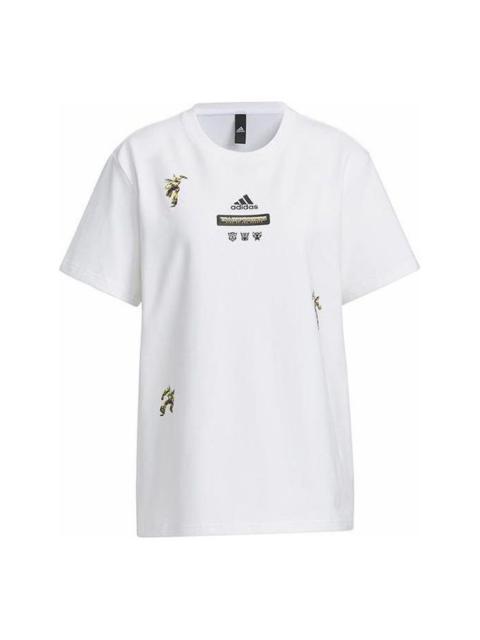 (WMNS) adidas x Transformers T-Shirts 'White' IU4753