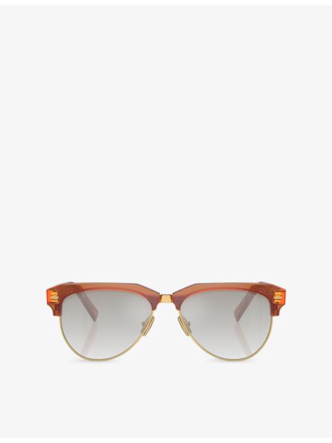 Miu Miu MU 09ZS Aviator-Frame Acetate Sunglasses
