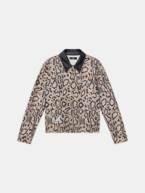 AMIRI WOMEN'S SNAKE DENIM JACKET
