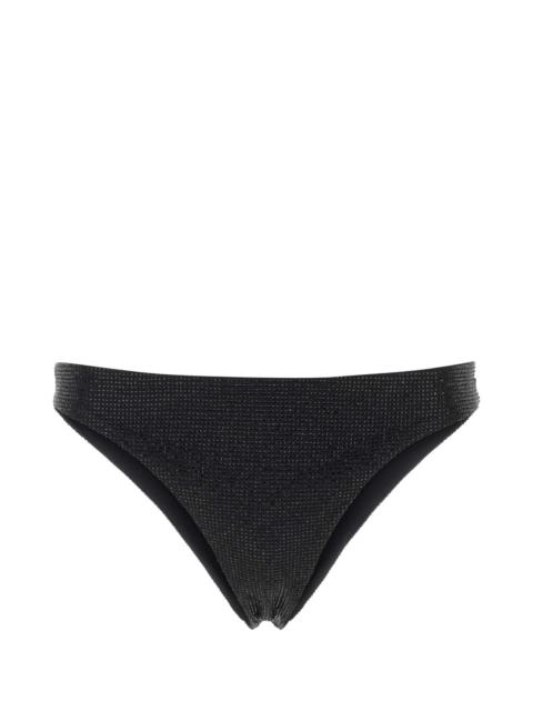 Prada Black Stretch Re-Nylon Bikini Bottom Nero Costumi Da Bagno