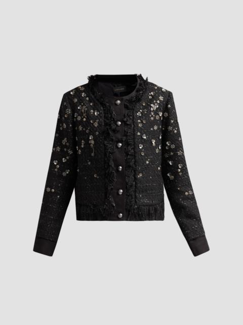 KOBI HALPERIN Women's Marshall Embellished Tweed Jacket - Black
