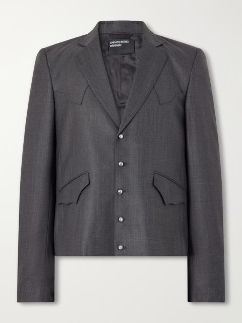 Enfants Riches Déprimés Western Perfect Striped Wool Blazer