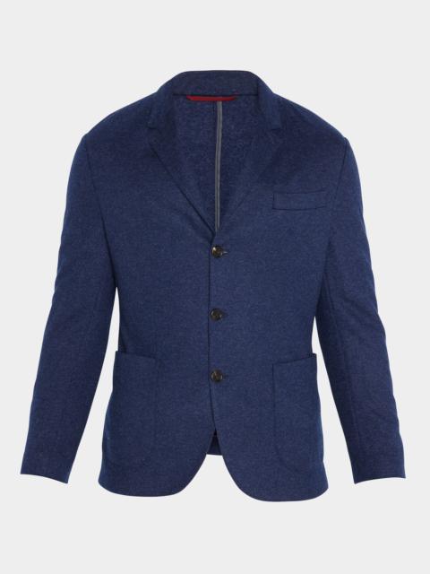 Men's Cashmere Jersey-Stretch Sport Jacket