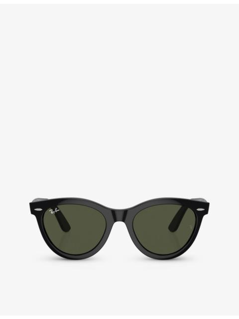 Ray-Ban RB2241 round-frame acetate sunglasses