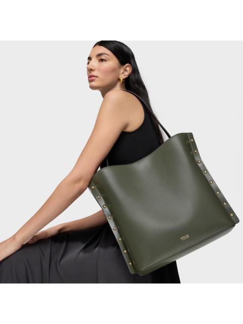 TOUS Khaki Tote bag TOUS Jewelry Studs