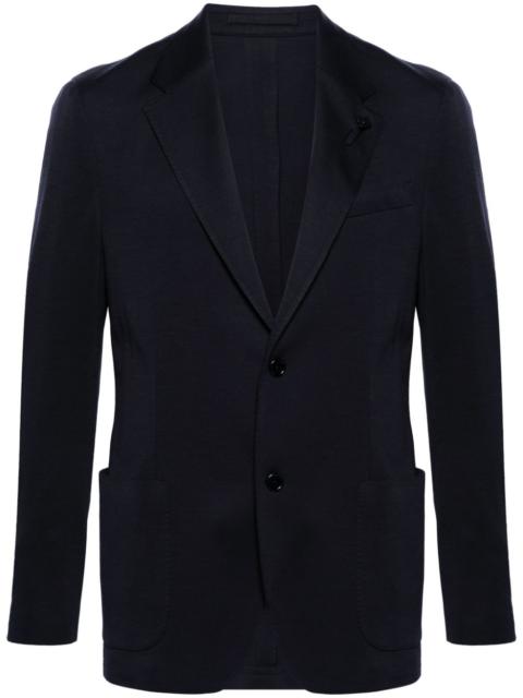 LARDINI single-breasted wool-blend blazer