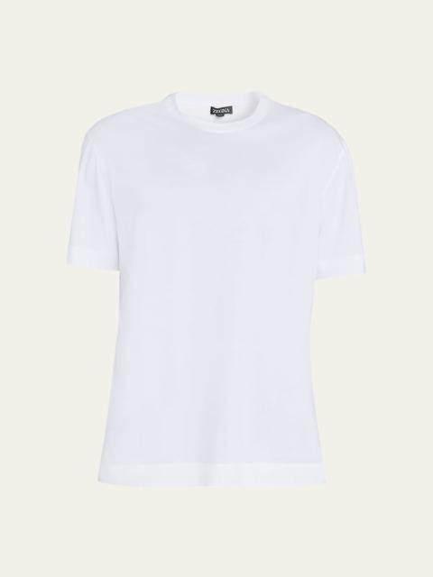ZEGNA Men's Cotton Jersey Crewneck T-Shirt