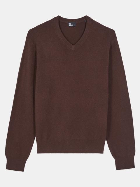 The Kooples BROWN CASHMERE SWEATER