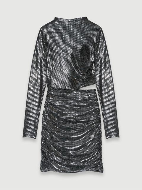 maje Short silver dress