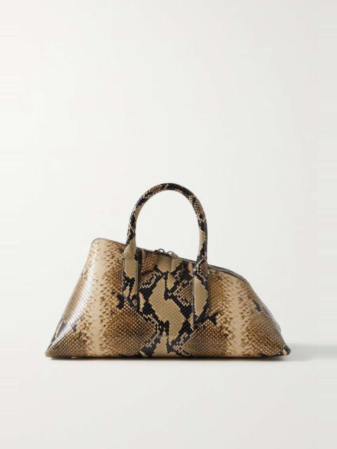 THE ATTICO 24H snake-effect leather tote