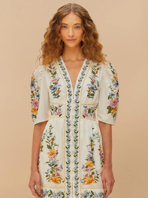 Off-White Sweet Bloom Dreamscape Organic Cotton Mini Dress