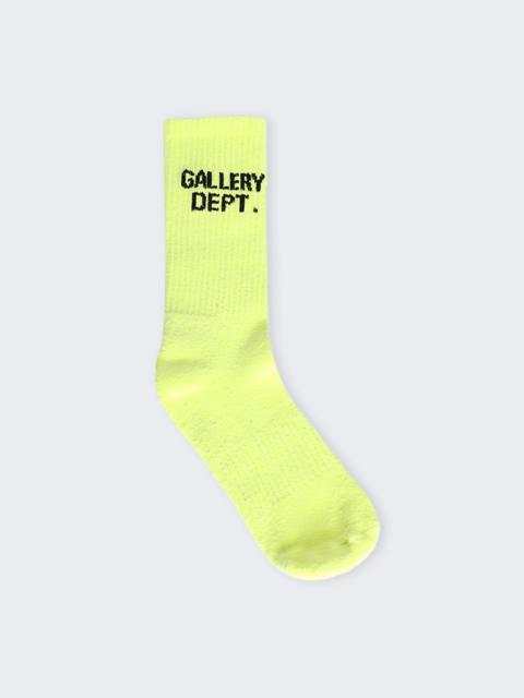 GALLERY DEPT. Clean Socks Fluorescent Yellow