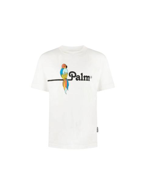 Palm Angels Palm Angels Parrot Logo T-Shirt White/Black/Multi