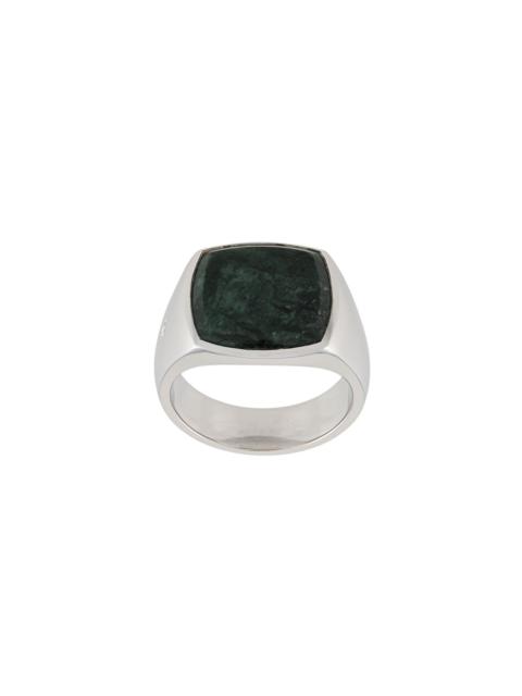 TOM WOOD Cushion marble signet ring