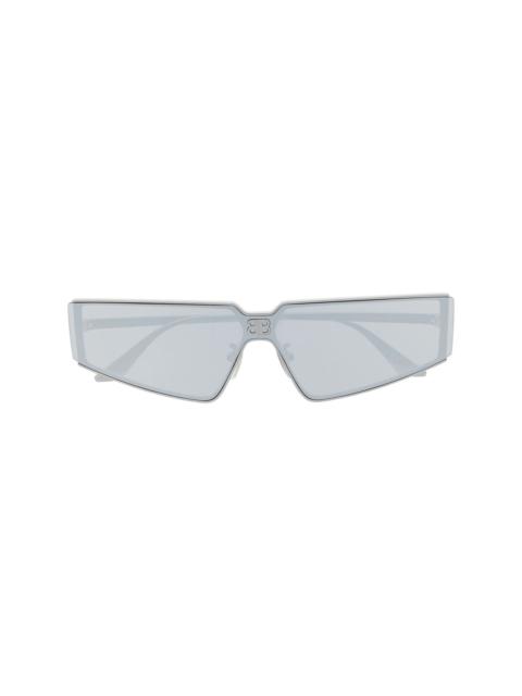 BALENCIAGA Shield 2.0 rectangle-frame sunglasses
