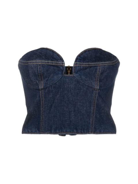 MAGDA BUTRYM denim corset top