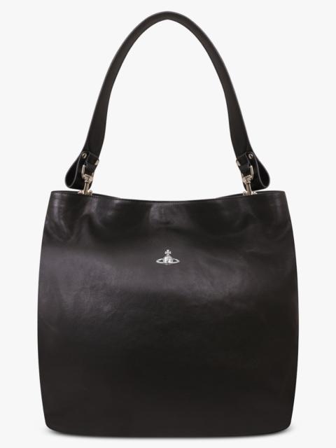 Vivienne Westwood LOTTIE SHOULDER BAG LARGE | BLACK