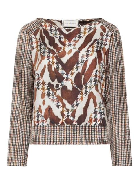 Pierre-Louis Mascia houndstooth-print blouse
