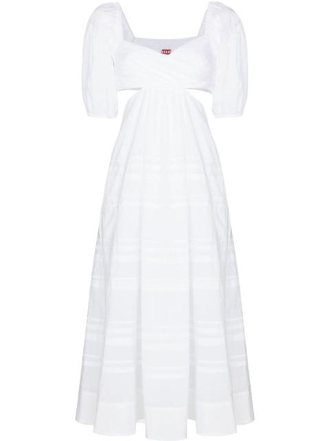 STAUD cut-out tiered midi dress