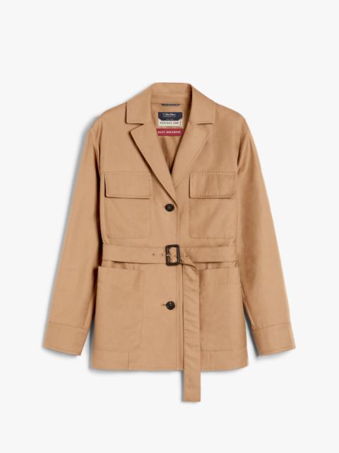 'S Max Mara GIULIA Water-repellent cotton belted jacket