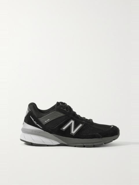 New Balance M990V5 suede and mesh sneakers