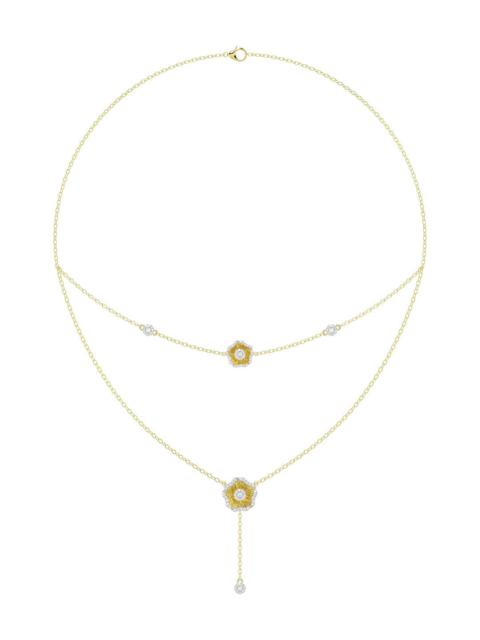 Marchesa HALO FLOWER YELLOW GOLD NECKLACE