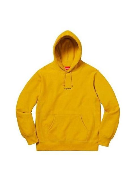 Supreme Supreme FW18 Trademark Hooded Sweatshirt 'Yelllow' SUP-FW18-305