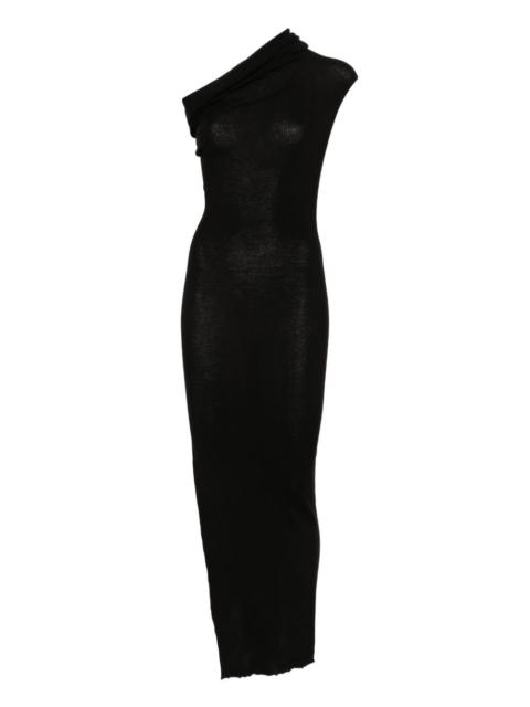 Rick Owens strapless asymmetric dress