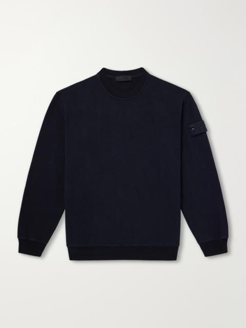 Stone Island STONE ISLAND GHOST Logo-Appliquéd Stretch Cotton-Jersey Sweatshirt
