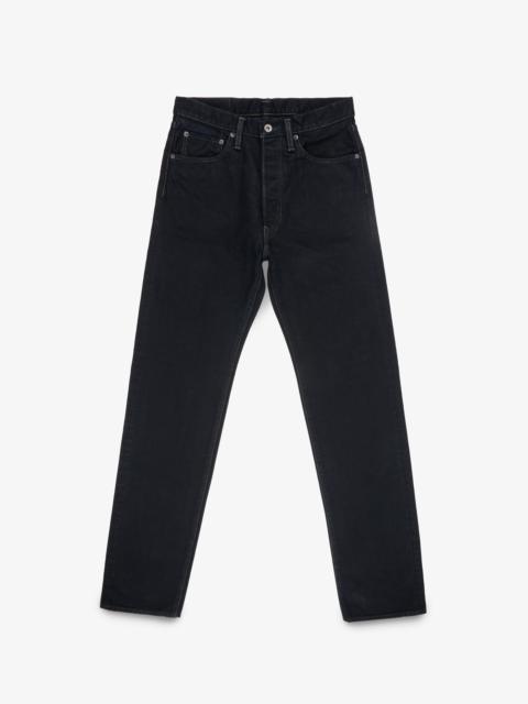 Iron Heart IH-1955S-142OD 14OZ SELVEDGE DENIM &QUOT;1955&QUOT; VINTAGE TAPERED JEANS - INDIGO OVERDYED BLACK