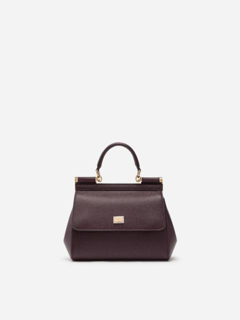 Small dauphine leather Sicily bag