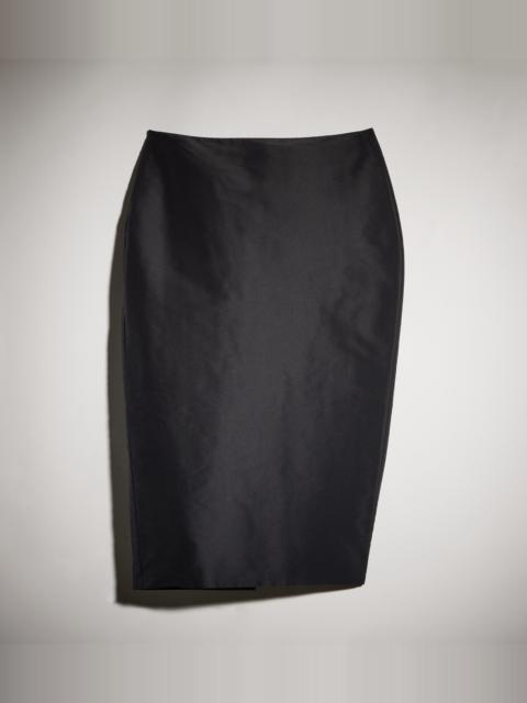 GUCCI Fine silk faille midi skirt