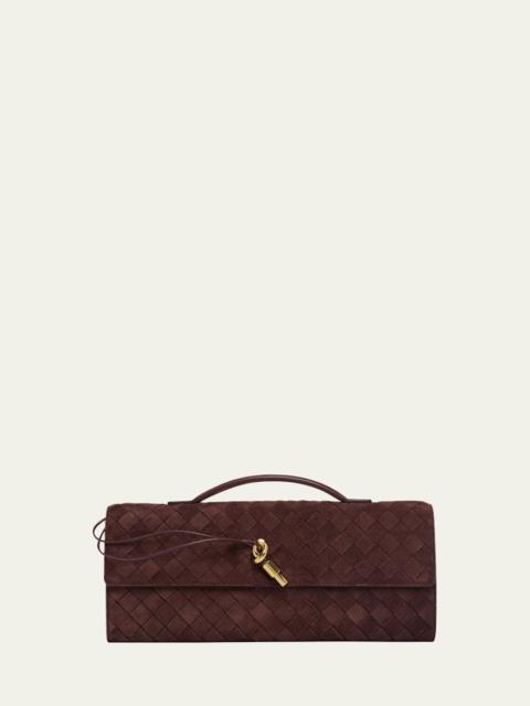Bottega Veneta Andiamo Leather Clutch Bag