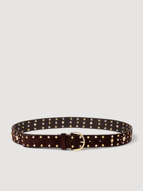 Sandro SUEDE BELT WITH RIVETS