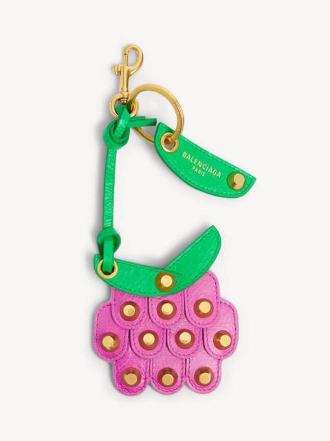 BALENCIAGA Women's Le City Raspberry Keychain/charm in Vivid Green
