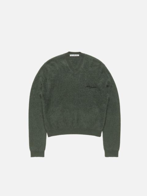Acne Studios Cashmere v-neck sweater - Dark green