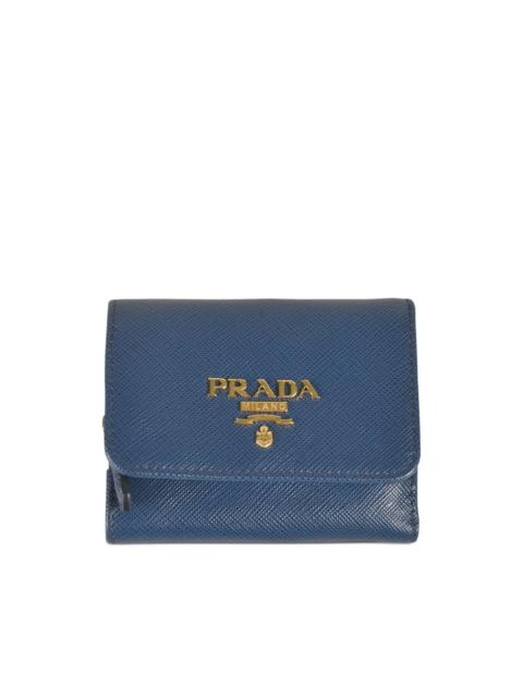 Prada logo-plaque wallet