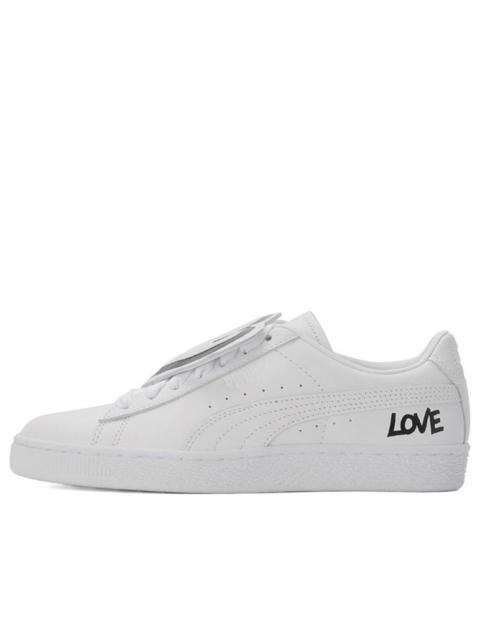 PUMA (WMNS) PUMA Basket Badge HNDWRTTN 'White' 370190-01