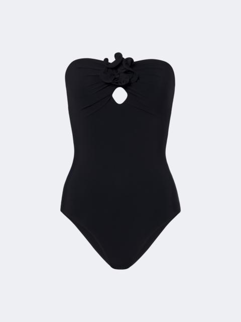 MAGDA BUTRYM Floral-appliqué swimsuit