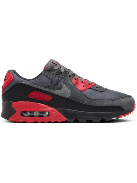 Nike Air Max 90 Smoke Grey Fire Red