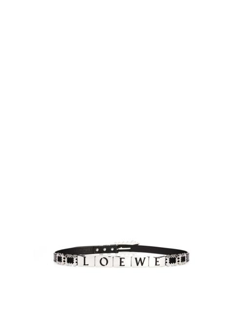 Loewe Thin belt in calfksin and metal