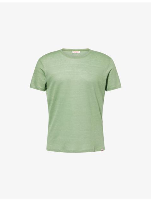 ORLEBAR BROWN Crewneck Short-Sleeve Linen T-shirt