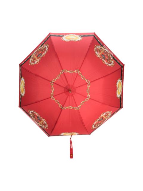 heart-print umbrella